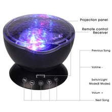Charger l'image dans la galerie, Starry Night™ LED Night Light Projector with Speaker - BitGadget Nexus